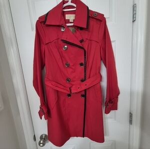 Michael Kors Red Trench Coat